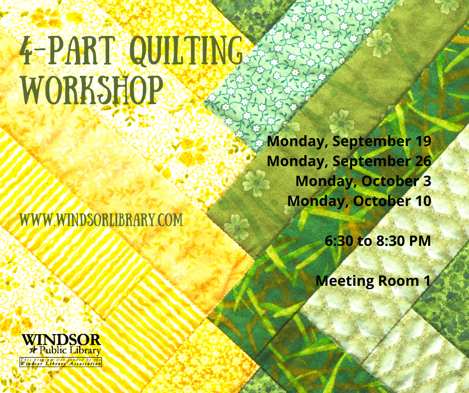 4 part quilting workshop