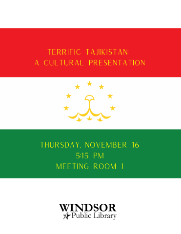 Terrific Tajikistan: A Cultural Presentation