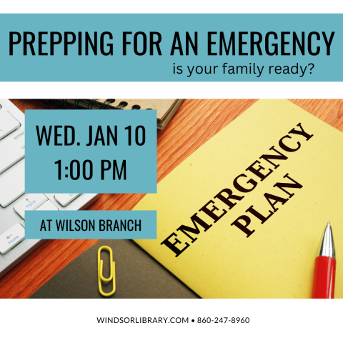 file folder that reads emergency plan