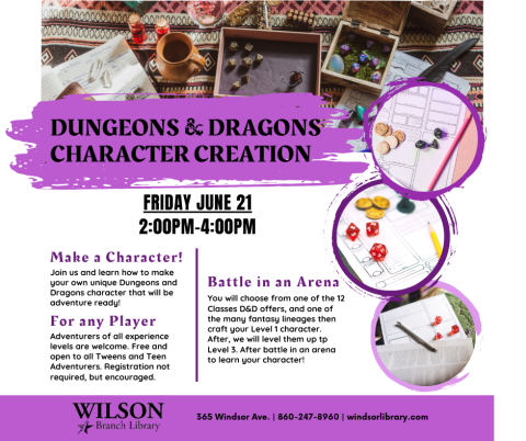 Character Creation event
