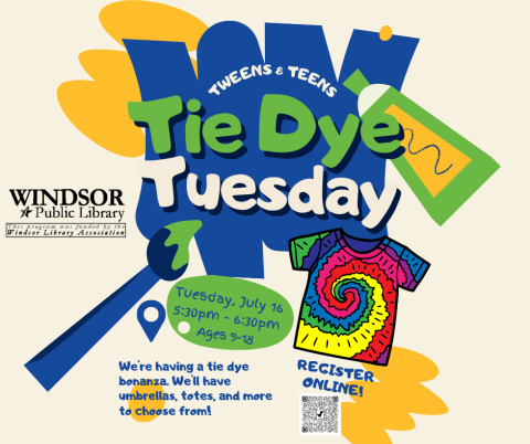 Tie Dye Tuesday for Tweens and Teens