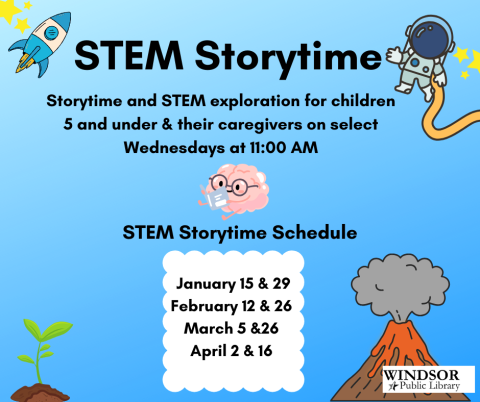 STEM Storytime for ages 5 and under