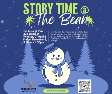 Story time at The Bean@226 for the torchlight parade