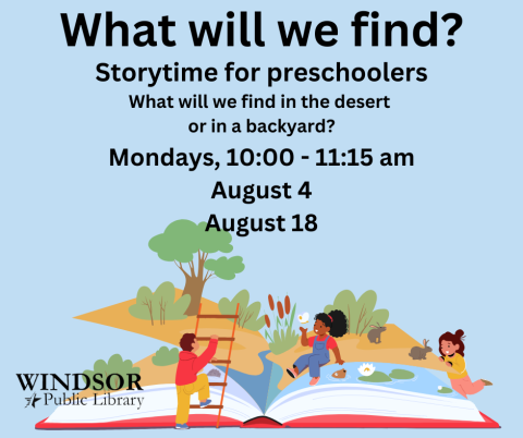 what will we find storytime for ages 2-5