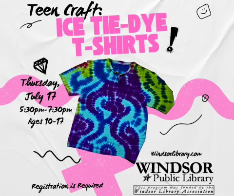 Ice Tie Dye t-shirts teen craft