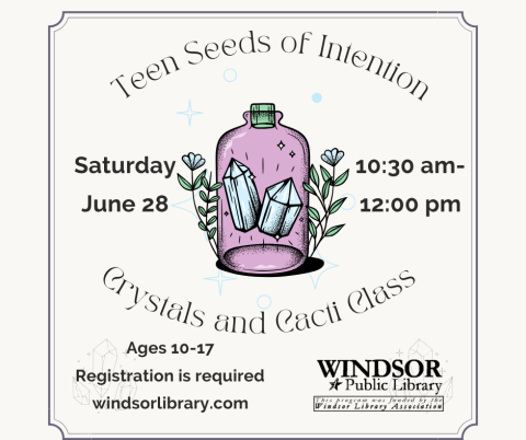 Teen Seeds of Intention: Crystals and Cacti Class