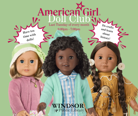 three American Girl Doll dolls