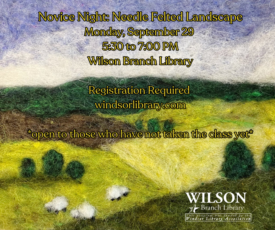 needle felted sheep on a hill