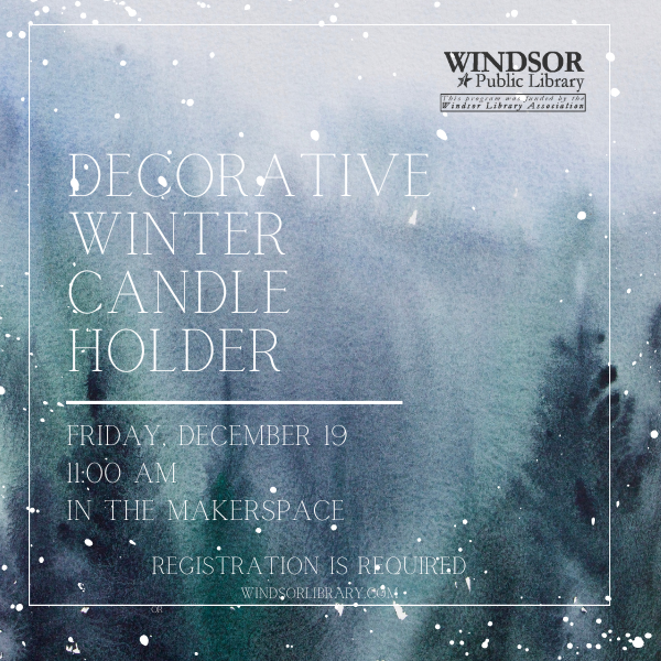 Decorative Winter Candle Holder 