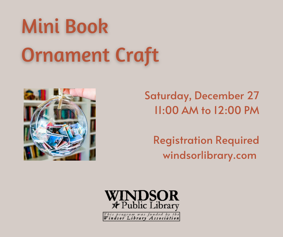 mini books in an ornament