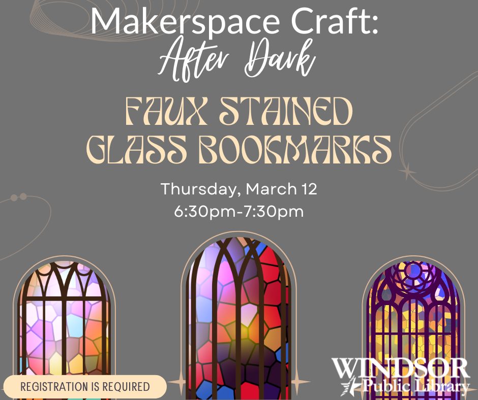 Makerspace Craft After Dark Faux Stained Glass Bookmarks